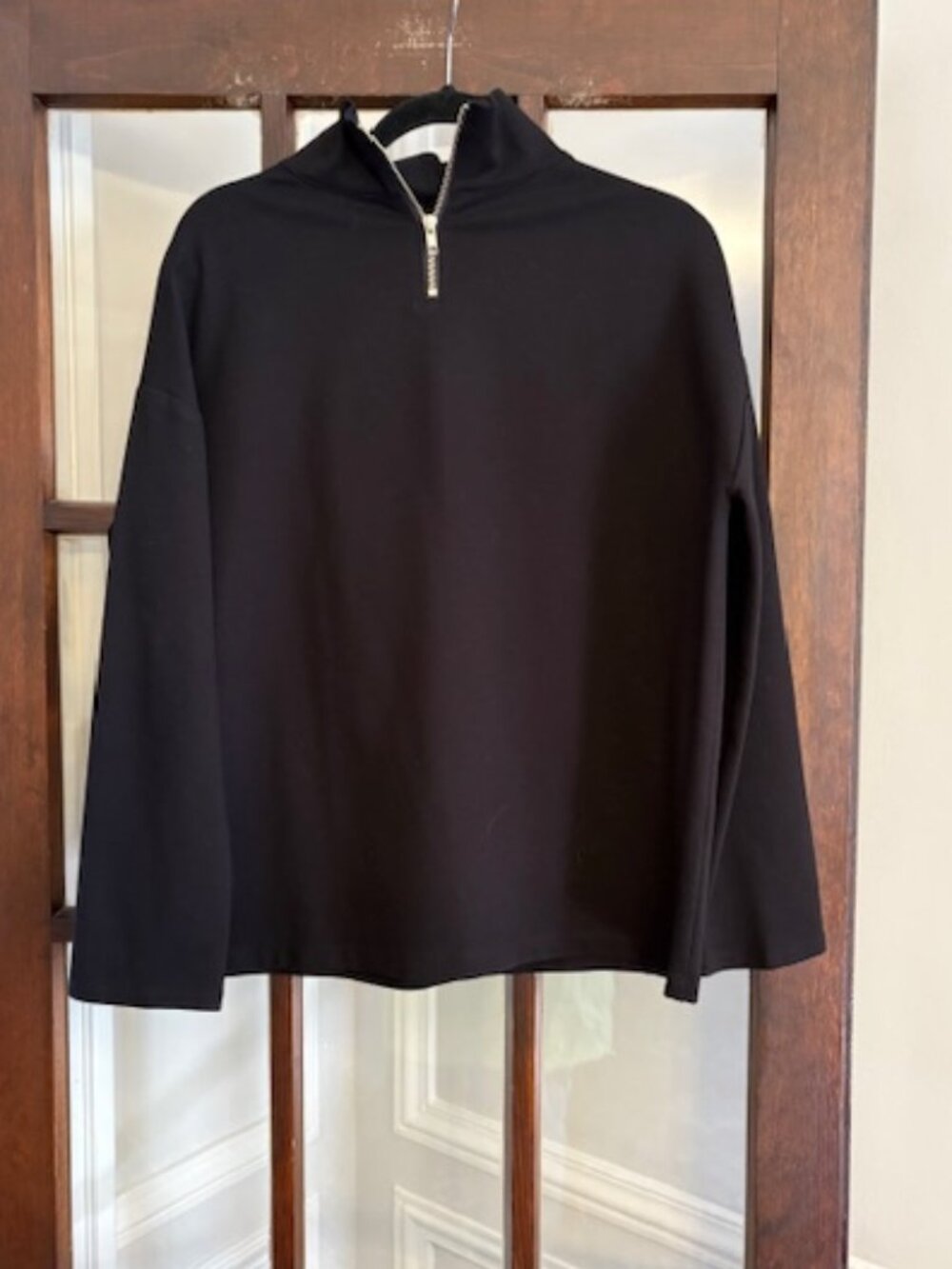 Emerson Fry Black 1/4 Zip Pullover, Size Large